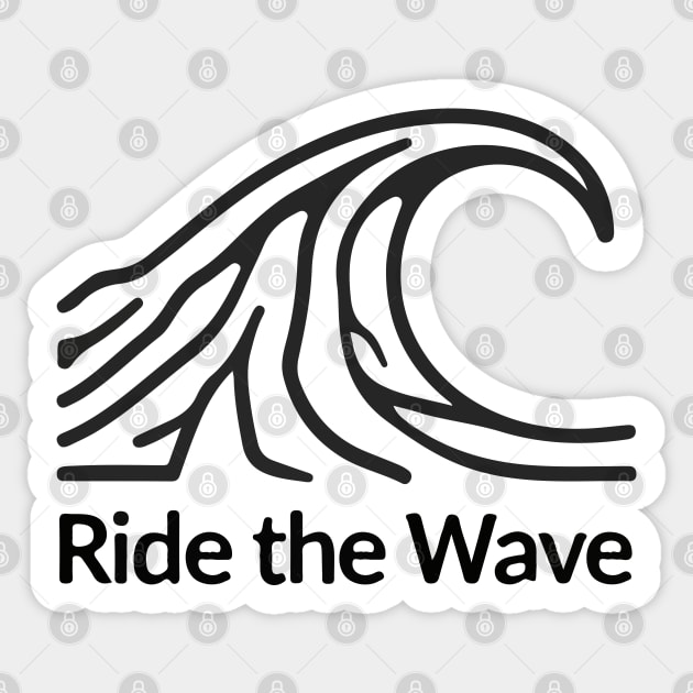 Ride the Wave Sticker by Urbanprint